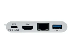 Eaton Tripp Lite Series USB C to HDMI Multiport Video Adapter Converter w/ USB-A Hub, USB-C PD Charging, Gigabit Ethernet Port, Thunderbolt 3 Compatible USB Type C to HDMI, USB Type-C - miniature 5