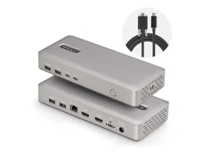 StarTech .com USB4 Docking Station, USB-C 40Gbps, Dual Video HDMI, Up to 2x 4K 60Hz 4:4:4 (RGB) or 2x 4K 120Hz 4:2:2, Multi-Monitor Dock, 6x USB, 2.5GbE, 100W PD - miniature 4