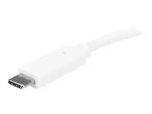 StarTech .com Adaptateur multiport USB-C, station d'accueil de voyage USB-C avec HDMI 4K, pass-through d'alimentation 60 W, GbE, hub USB-A 3.0 2 points, blanc - miniature 5
