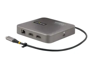 StarTech .com Adaptateur Multiport USB C, Double HDMI 4K60Hz, 100W PD, GbE - miniature 4