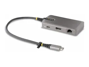 StarTech .com Adaptateur Multiport USB-C, HDMI, Hub USB 2 Ports, PD, GbE - miniature 4