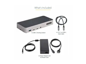 StarTech .com Station d'Accueil Triple Moniteur USB-C, 4K, 5xUSB, 100W PD - miniature 3
