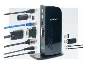 StarTech .com Station d'accueil USB 3.0 universelle double affichage pour PC portable - miniature 5