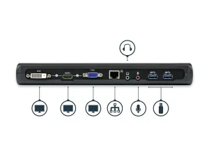 StarTech .com Station d'accueil USB 3.0 universelle double affichage pour PC portable - miniature 5