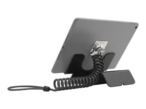 Compulocks Support universel pour tablette blanc avec câble de verrouillage en spirale noir - miniature 2