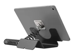 Compulocks Support universel pour tablette blanc avec câble de verrouillage en spirale noir - miniature 3