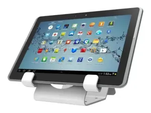 Compulocks Support universel pour tablette blanc avec câble de verrouillage en spirale noir - miniature 4