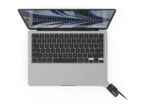 Compulocks Ledge Lock Adapter for MacBook Air 13" M2-M4 with Combination Lock Silver - miniature 2