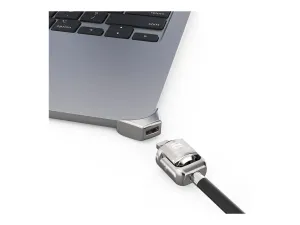 Compulocks Ledge Lock Adapter for MacBook Air 13" M2-M4 with Keyed Lock Silver - miniature 5