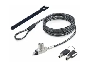 StarTech .com Slim Lock Noble Wedge Slot Compatible, 6.6ft Locking Cable - miniature 1