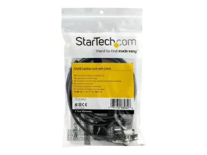 StarTech .com Câble de sécurité à clé pour ordinateur portable avec bouton de verrouillage - miniature 1