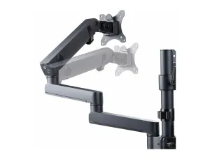 StarTech .com Triple Monitor Desk Mount For Up To Three 27in Screens, VESA 75x75/100x100, Tool-Less Arm Adjustments, C-Clamp/Grommet Mount, Spring-Assisted Arms - miniature 5