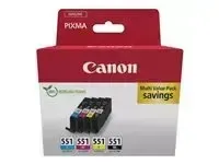 Canon CLI-551 BK/C/M/Y Multipack - miniature 2
