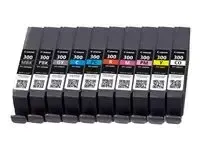 Canon PFI-MBK/PBK/CO/GY/R/C/M/Y/PC/PM 10 Ink Cartridge Multipack - miniature 2