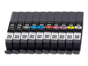 Canon PFI-MBK/PBK/CO/GY/R/C/M/Y/PC/PM 10 Ink Cartridge Multipack - miniature 4