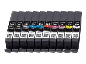Canon PFI-MBK/PBK/CO/GY/R/C/M/Y/PC/PM 10 Ink Cartridge Multipack - miniature 3