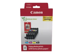 Canon CLI-526 C/M/Y/BK Photo Value Pack - miniature 1