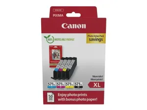 Canon CLI-571 XL C/M/Y/BK Photo Value Pack - miniature 5