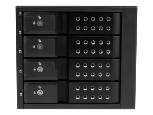 StarTech .com Rack amovible / Backplane sans tiroir pour 4x HDD SAS II / SATA III 6Gb/s de 3,5" avec échange à chaud - miniature 2