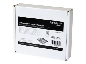 StarTech .com Kit de Montage pour 2 Disques Durs 2,5" SATA dans Baie 3,5" - miniature 5