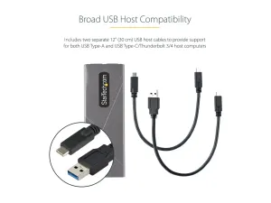 StarTech .com Boîtier Externe SSD M.2 NVMe/SATA - miniature 1