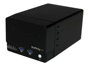 StarTech .com Boîtier RAID USB 3.0 pour 2 disques durs / HDD SATA III de 3,5 pouces avec UASP et hub / concentrateur USB à charge rapide - miniature 2