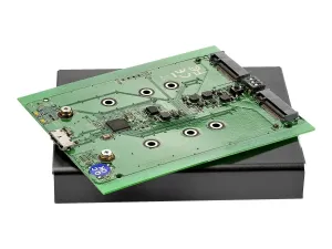 StarTech .com Boîtier USB 3.1 (10 Gb/s) dual slot pour SSD M.2 SATA avec RAID - miniature 1