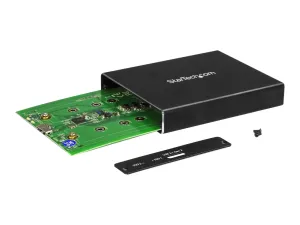 StarTech .com Boîtier USB 3.1 (10 Gb/s) dual slot pour SSD M.2 SATA avec RAID - miniature 4