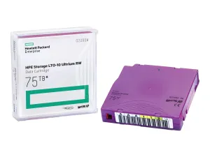 HPE Storage LTO-10 Ultrium RW Non Custom Labeled Data Cartridge with Case - miniature 1