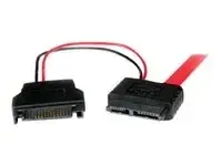 StarTech .com Câble adaptateur de 50 cm Slimline SATA femelle vers SATA avec alimentation SATA - miniature 2