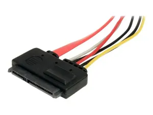 StarTech .com Cable d'extension pour donnees et alimentation SATA 22 broches 30 cm - miniature 3