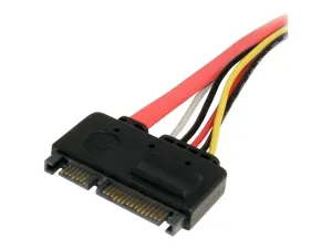 StarTech .com Cable d'extension pour donnees et alimentation SATA 22 broches 30 cm - miniature 5