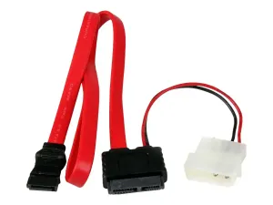 StarTech .com Câble Adaptateur Slimline SATA vers SATA Alimentation LP4 - miniature 1