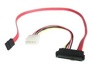 StarTech .com Câble adaptateur SAS SFF-8482 vers SATA avec alimentation LP4 - miniature 1