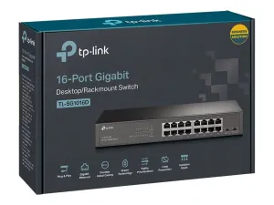 TP-Link Commutateur Gigabit 16 ports TL-SG1016D - miniature 4