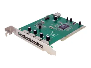 StarTech .com Carte Adaptateur PCI vers 7 Ports USB 2.0 - miniature 2