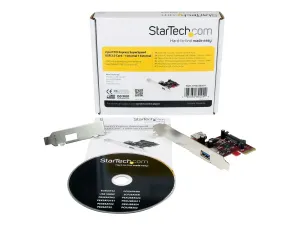 StarTech .com Carte Contrôleur PCI Express vers 2 Ports USB 3.0 avec Support UASP - miniature 1