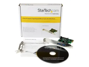 Startech Carte Contrôleur PCI Express (PCIe) vers 2 ports USB 3.0 avec UASP - miniature 1