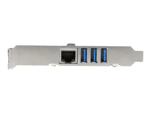 StarTech .com Carte PCI Express à 3 ports USB 3.0 et 1 port Gigabit Ethernet avec UASP - miniature 2
