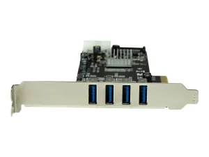 Startech Carte contrôleur PCIe à 4 ports USB 3.0 avec 2 voies dédiées - miniature 2