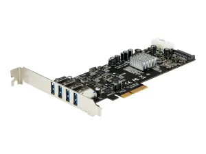 Startech Carte contrôleur PCI Express à 4 ports USB 3.0 avec 4 voies dédiées de 5 Gb/s, UASP et alimentation SATA / LP4 - miniature 4