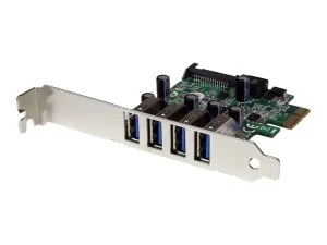 Startech Carte contrôleur PCI Express à 4 ports USB 3.0 SuperSpeed - miniature 2