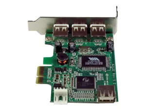 StarTech .com Carte contrôleur PCIe à 4 ports USB 2.0 - miniature 2