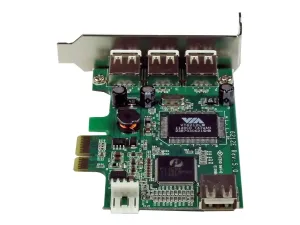 StarTech .com Carte contrôleur PCIe à 4 ports USB 2.0 - miniature 3