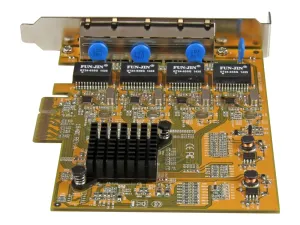 Startech Carte réseau PCI Express à 4 ports Gigabit Ethernet avec chipset Realtek RTL8111G - miniature 4