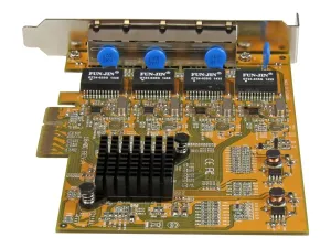 Startech Carte réseau PCI Express à 4 ports Gigabit Ethernet avec chipset Realtek RTL8111G - miniature 5