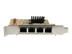 Startech Carte réseau PCI Express à 4 ports Gigabit Ethernet avec chipset Realtek RTL8111G - miniature 2