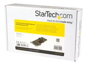 StarTech .com Carte réseau PCIe à 4 ports Gigabit Power over Ethernet - miniature 5