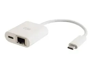 C2G USB C to Ethernet Adapter With Power Delivery - miniature 2