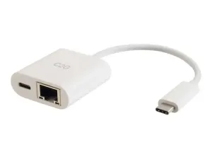 C2G USB C to Ethernet Adapter With Power Delivery - miniature 1